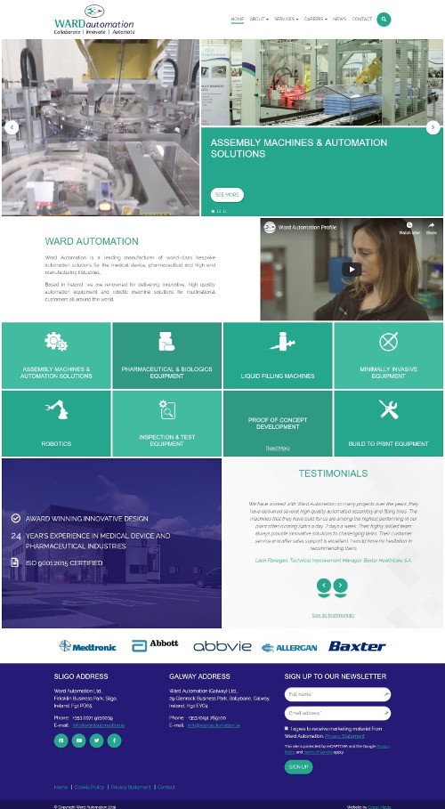 Ward Automation Launches New Website 