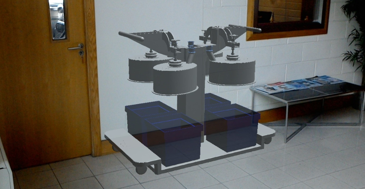 Example of mixed reality technology being used at Pharmaceutical Stainless Supplies